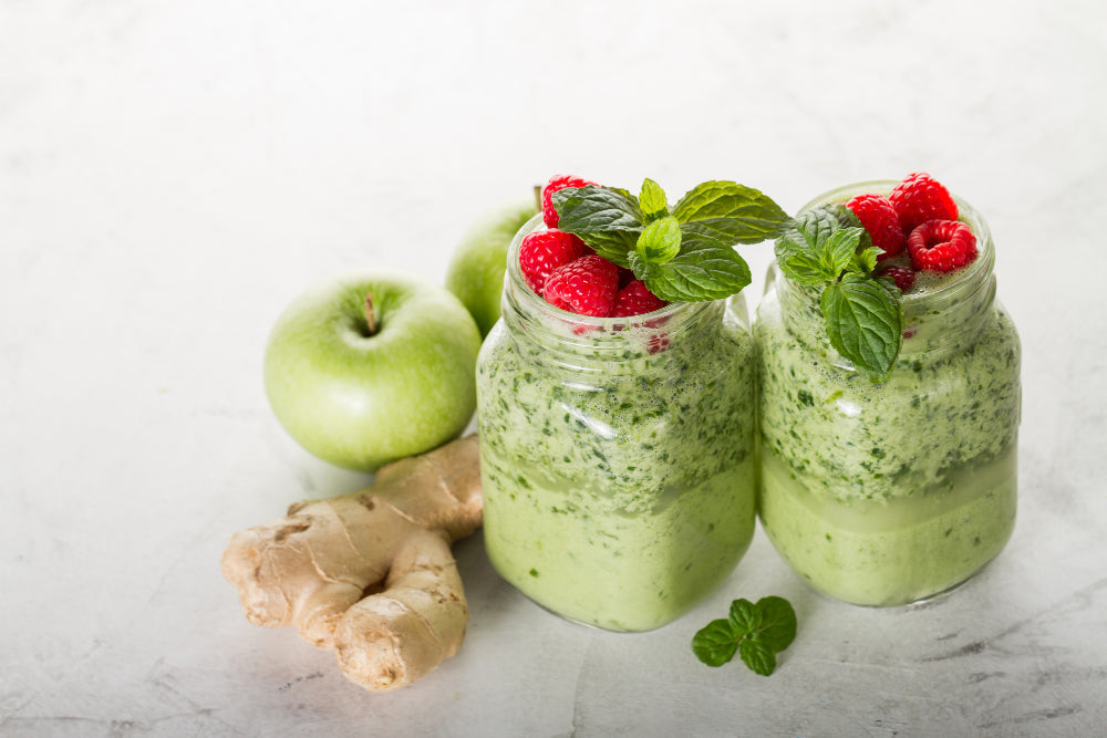 Grüner Apfel-Minz-Smoothie für jeden Tag