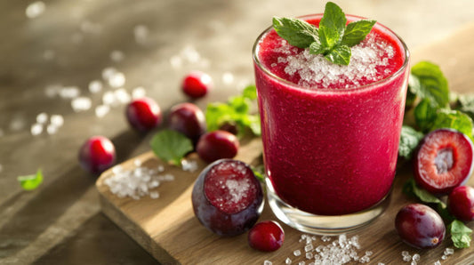 Pflaume-Hafer-Ruhe-Smoothie