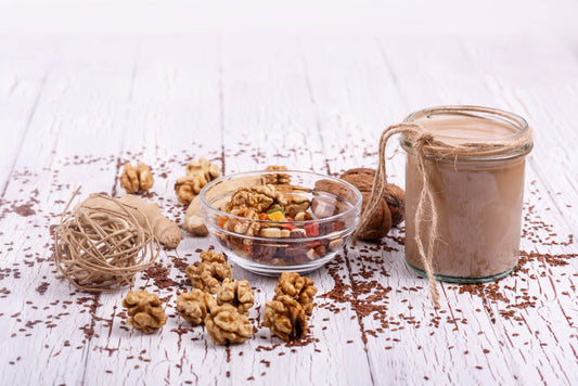 Dattel-Walnuss-Hafer-Smoothie