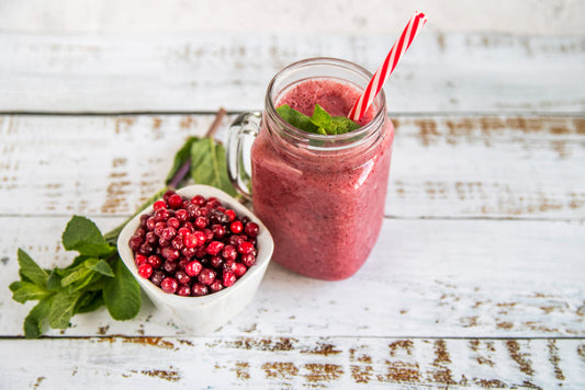 Rotkohl-Cranberry-Smoothie